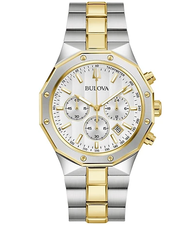 Bulova Men's Prestige Chronograph Stainless Steel Bracelet Watch