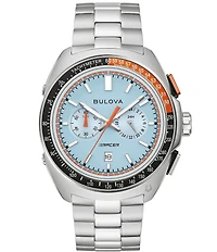 Bulova Men's Racing Chronograph Stainless Steel Bracelet Watch