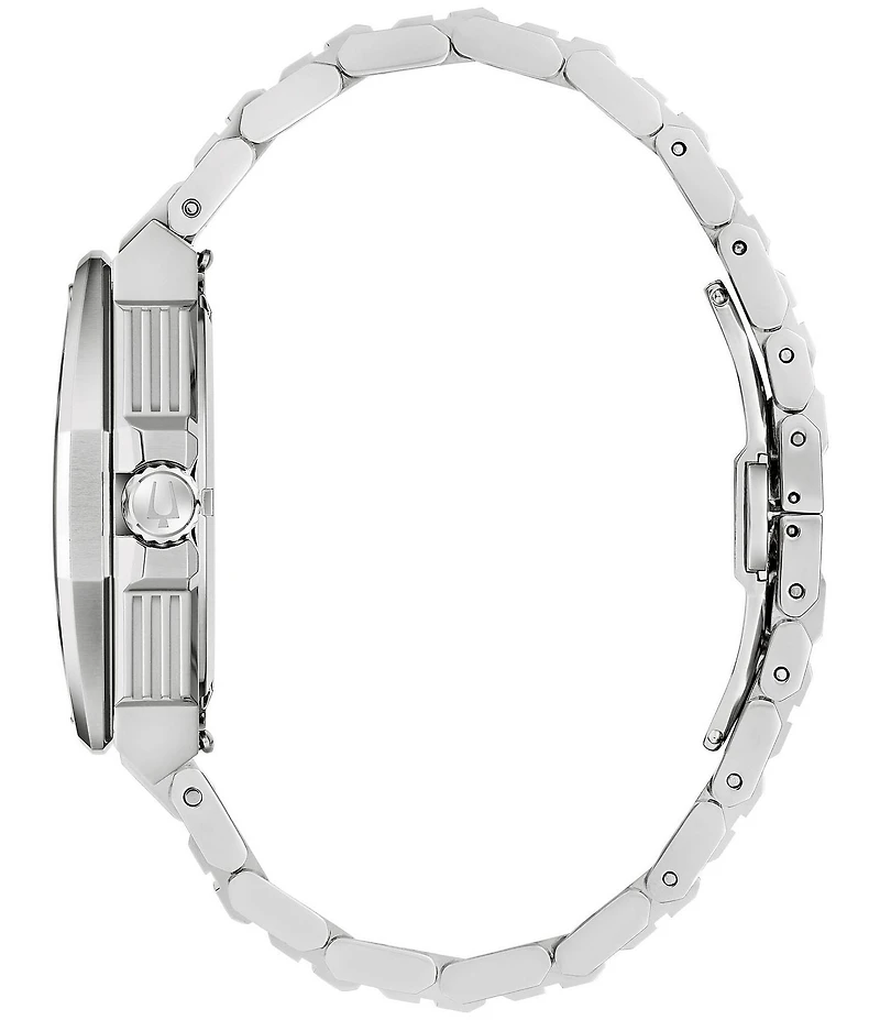Bulova Men's Series X Three Hand Tonneau Stainless Steel Bracelet Watch