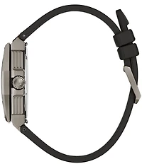 Bulova Men's Series X Tonneau Three Hand Black Strap Watch