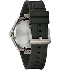 Bulova Men's Series X Tonneau Three Hand Black Strap Watch