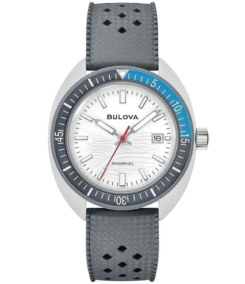 Bulova Men's Snorkel Quartz Mechanical Automatic Strap Watch