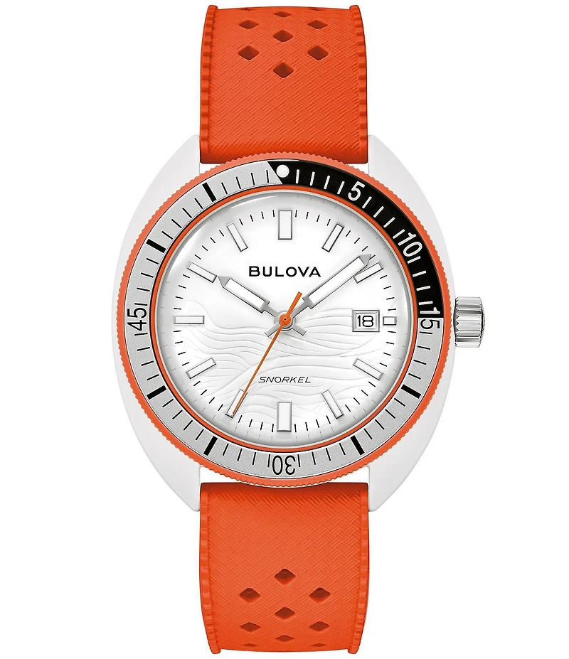 Bulova Men's Snorkel Quartz Mechanical Automatic Strap Watch