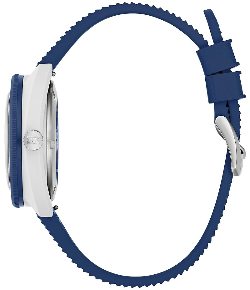 Bulova Men's Snorkel Sail 4th Three Hand Blue Strap Watch
