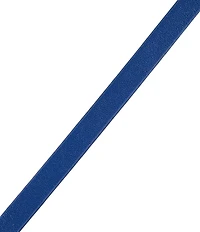 Bulova Men's Stainless Steel & Navy Blue Leather Line Bracelet