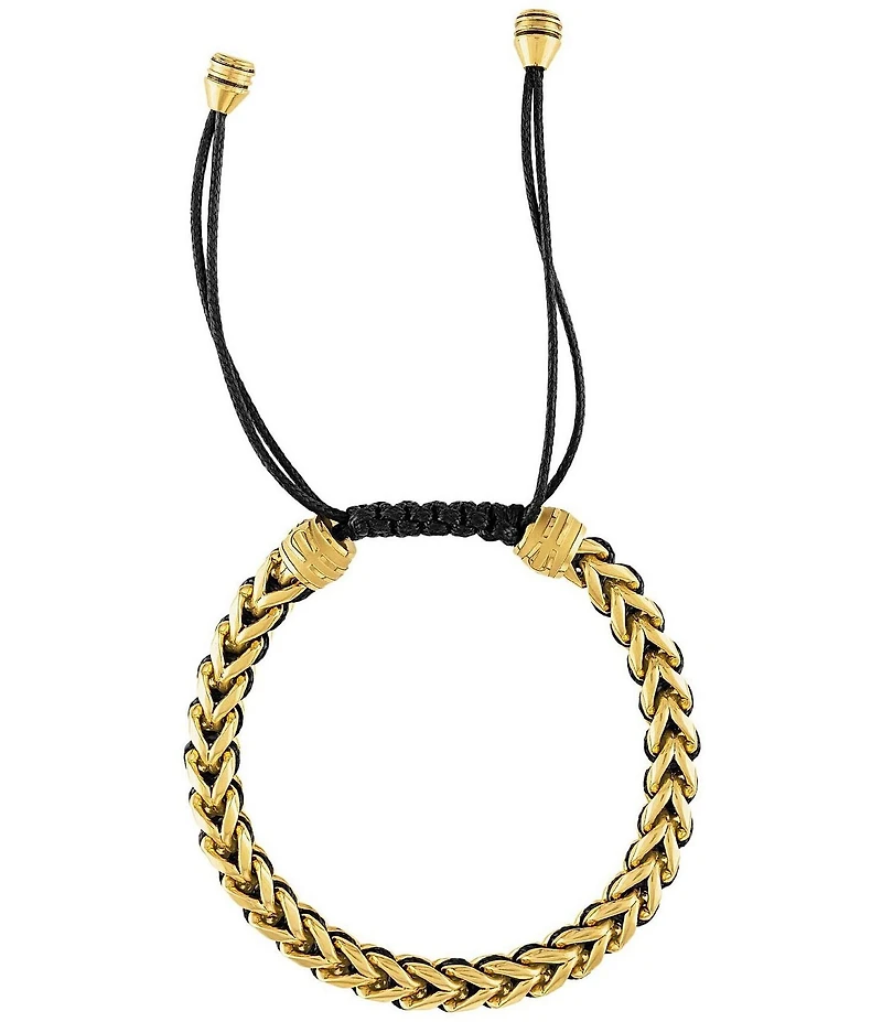 Bulova Men's Stainless Steel Chain Adjustable Bracelet