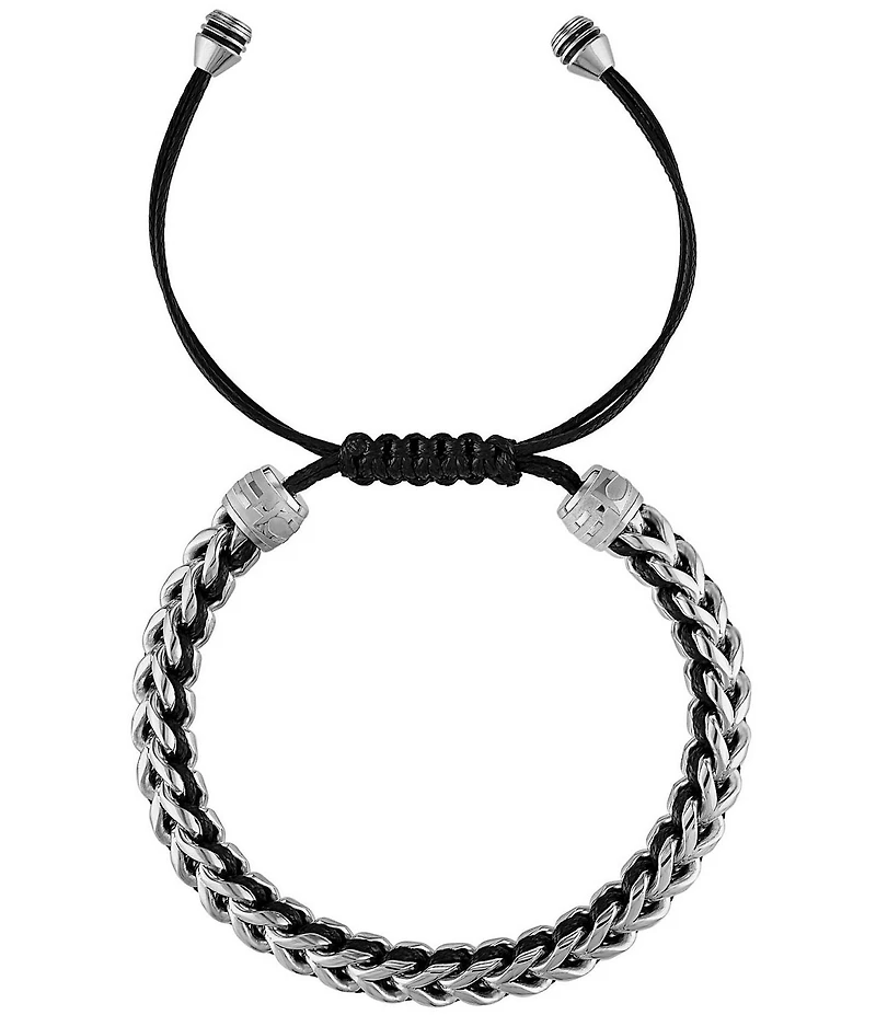 Bulova Men's Stainless Steel Chain Adjustable Bracelet