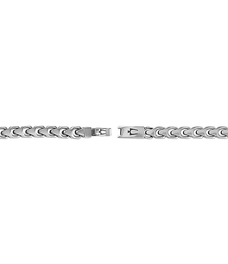 Bulova Men's Stainless Steel Chain Bracelet