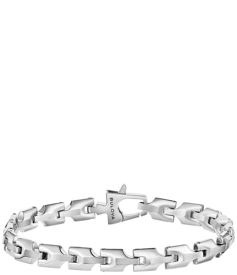 Bulova Men's Stainless Steel Link Chain Bracelet