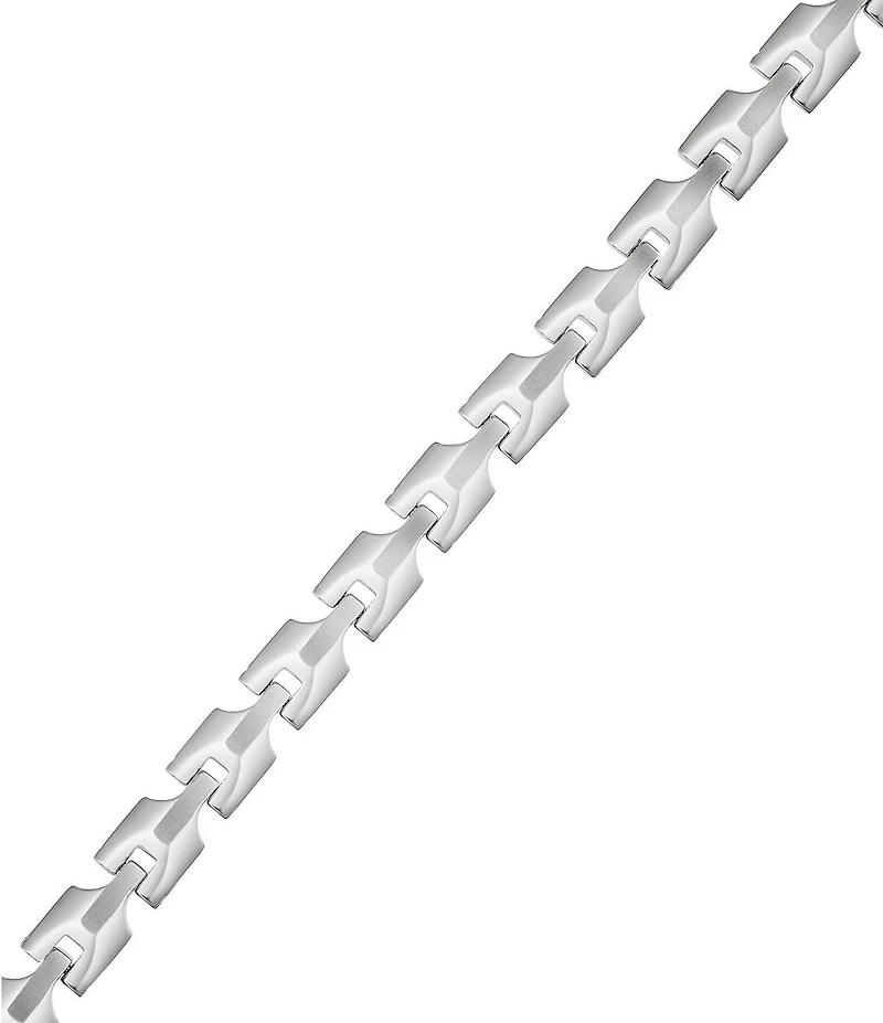 Bulova Men's Stainless Steel Link Chain Bracelet