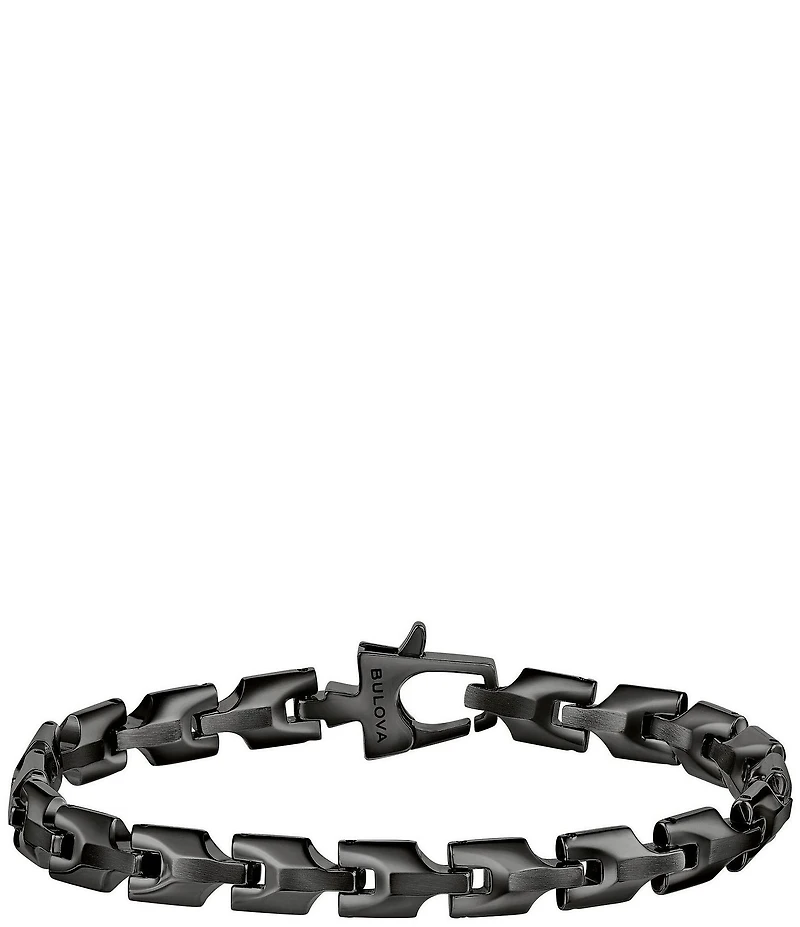 Bulova Men's Stainless Steel Link Chain Bracelet