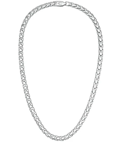 Bulova Men's Sterling Silver Chain Necklace