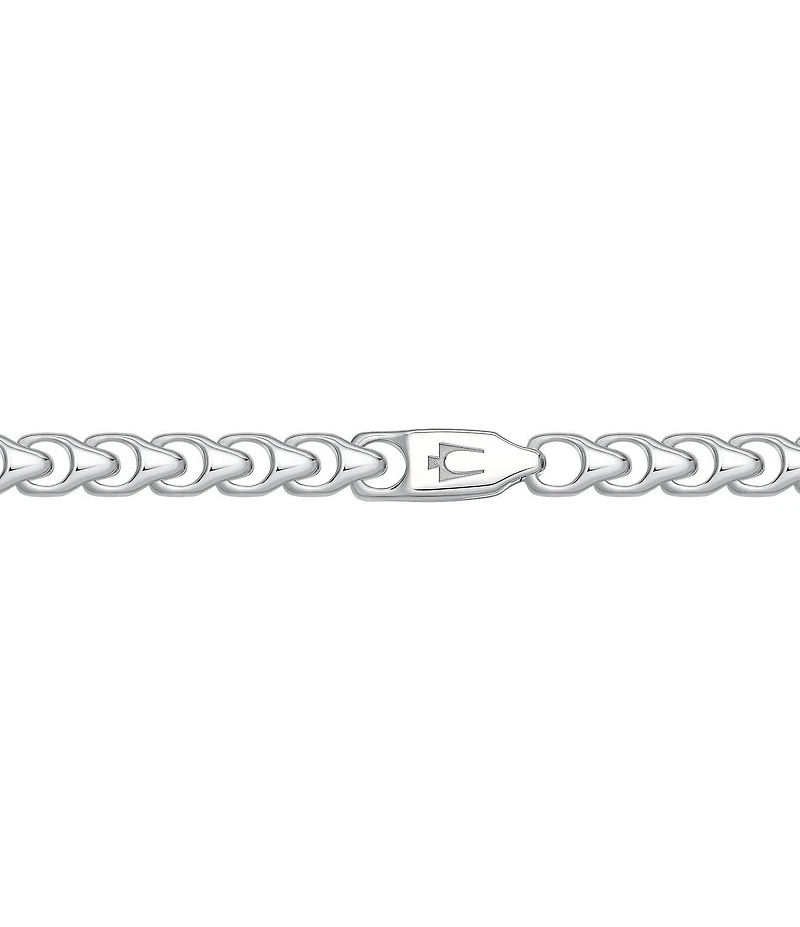 Bulova Men's Sterling Silver Chain Necklace