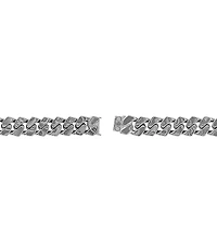 Bulova Men's Sterling Silver Curb Chain Bracelet