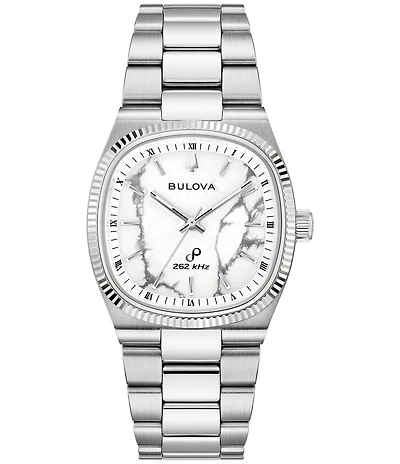 Bulova Men's Super Seville Three Hand Stainless Steel Bracelet Watch