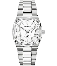 Bulova Men's Super Seville Three Hand Stainless Steel Bracelet Watch