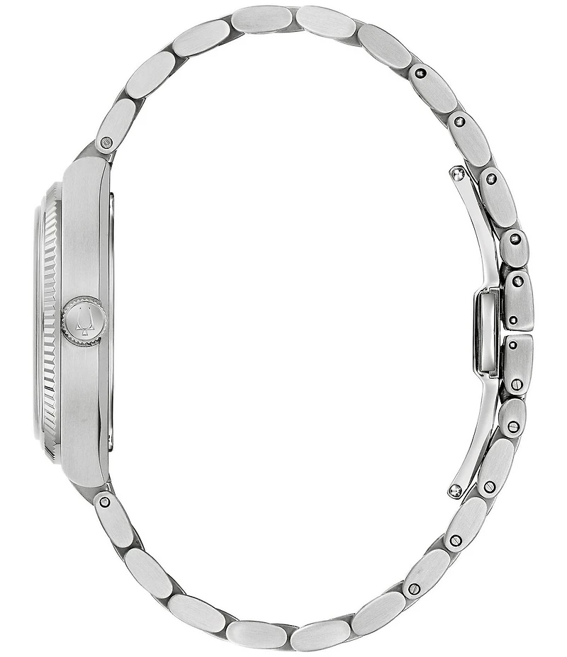 Bulova Men's Super Seville Three Hand Stainless Steel Bracelet Watch