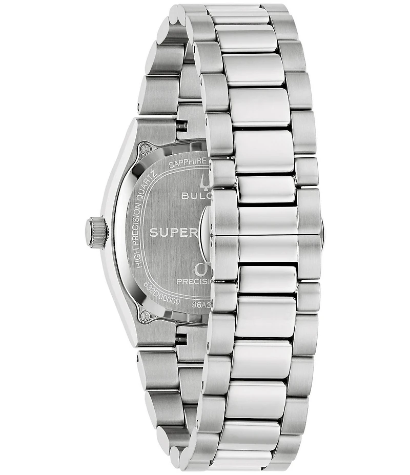 Bulova Men's Super Seville Three Hand Stainless Steel Bracelet Watch