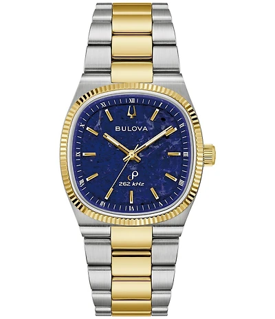 Bulova Men's Super Seville Three Hand Two Tone Stainless Steel Bracelet Watch