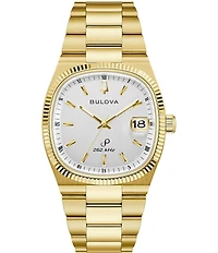 Bulova Men's Supseville Quartz Analog Gold Tone Stainless Steel Bracelet Watch