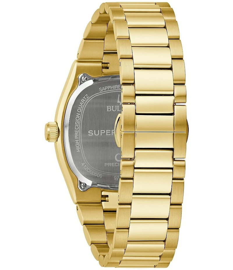 Bulova Men's Supseville Quartz Analog Gold Tone Stainless Steel Bracelet Watch