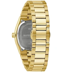 Bulova Men's Supseville Quartz Analog Gold Tone Stainless Steel Bracelet Watch