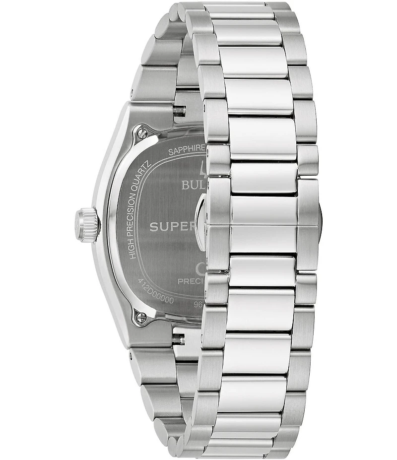 Bulova Men's Supseville Quartz Analog Stainless Steel Bracelet Watch