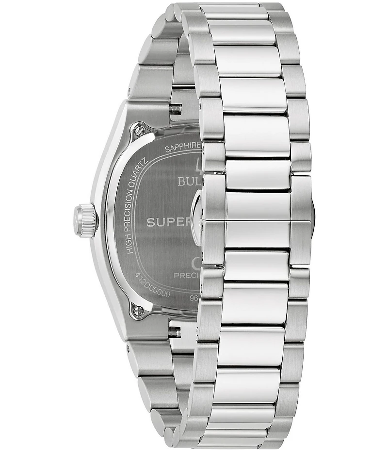 Bulova Men's Supseville Quartz Analog Stainless Steel Bracelet Watch