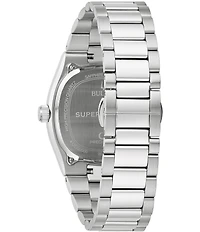 Bulova Men's Supseville Quartz Analog Stainless Steel Bracelet Watch