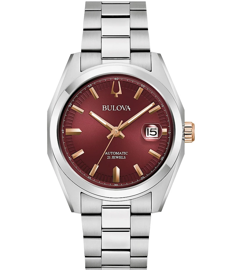 Bulova Men's Surveyor Mechanical Automatic Stainless Steel Bracelet Watch