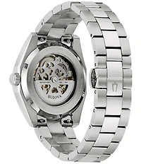Bulova Men's Surveyor Three Hand Stainless Steel Bracelet Watch