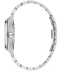 Bulova Men's Surveyor Three Hand Skeleton Dial Stainless Steel Bracelet Watch