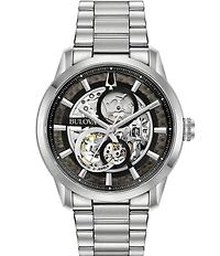 Bulova Men's Sutton Classic Mechanical Automatic Stainless Steel Bracelet Watch