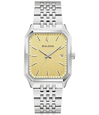 Bulova Men's Three Hand Stainless Steel Bracelet Watch