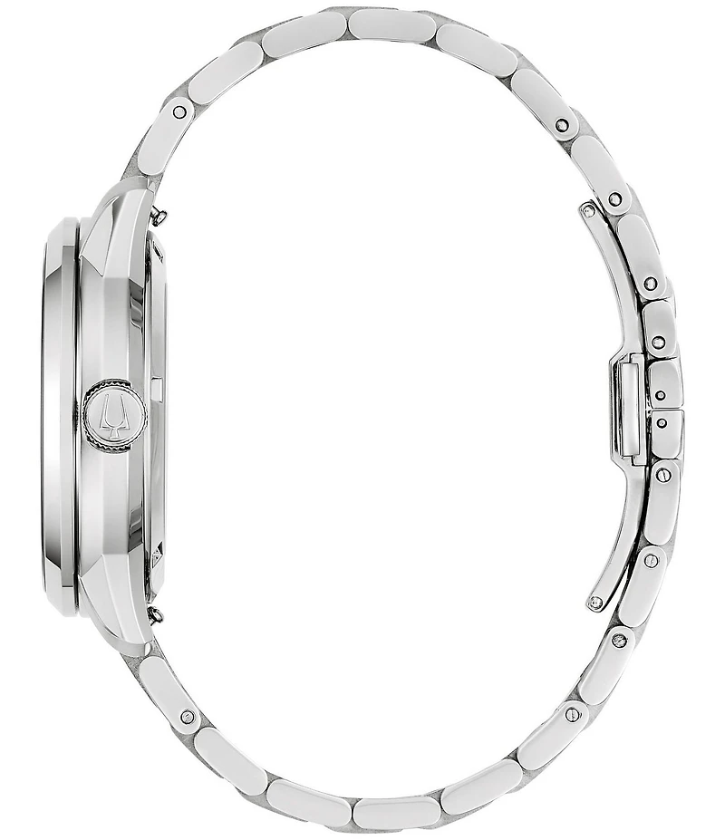 Bulova Men's Three Hand Stainless Steel Bracelet Watch