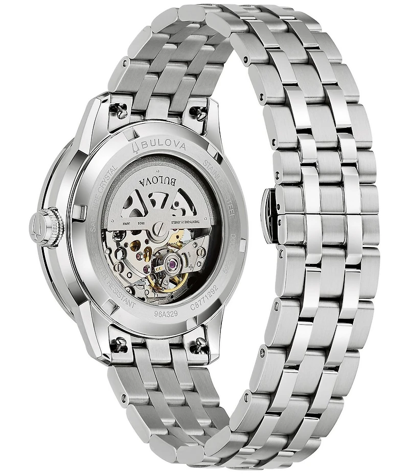 Bulova Men's Three Hand Stainless Steel Bracelet Watch