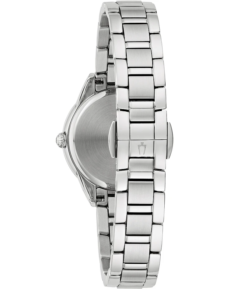 Bulova Sutton Collection Women's Crystal Quartz Analog Stainless Steel Bracelet Watch