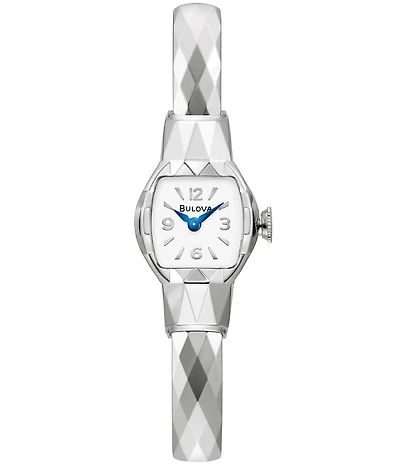 Bulova Women's American Girl Two Hand Stainless Steel Bracelet Watch
