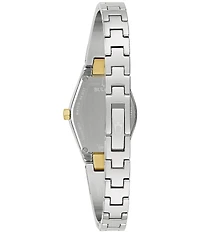 Bulova Women's Blue Dial Quartz Analog Two Tone Bracelet Watch