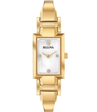 Bulova Women's Classic Quartz Analog Stainless Steel Bangle Bracelet Watch