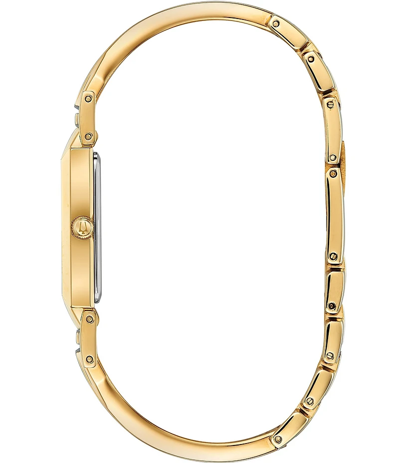Bulova Women's Classic Quartz Analog Stainless Steel Bangle Bracelet Watch