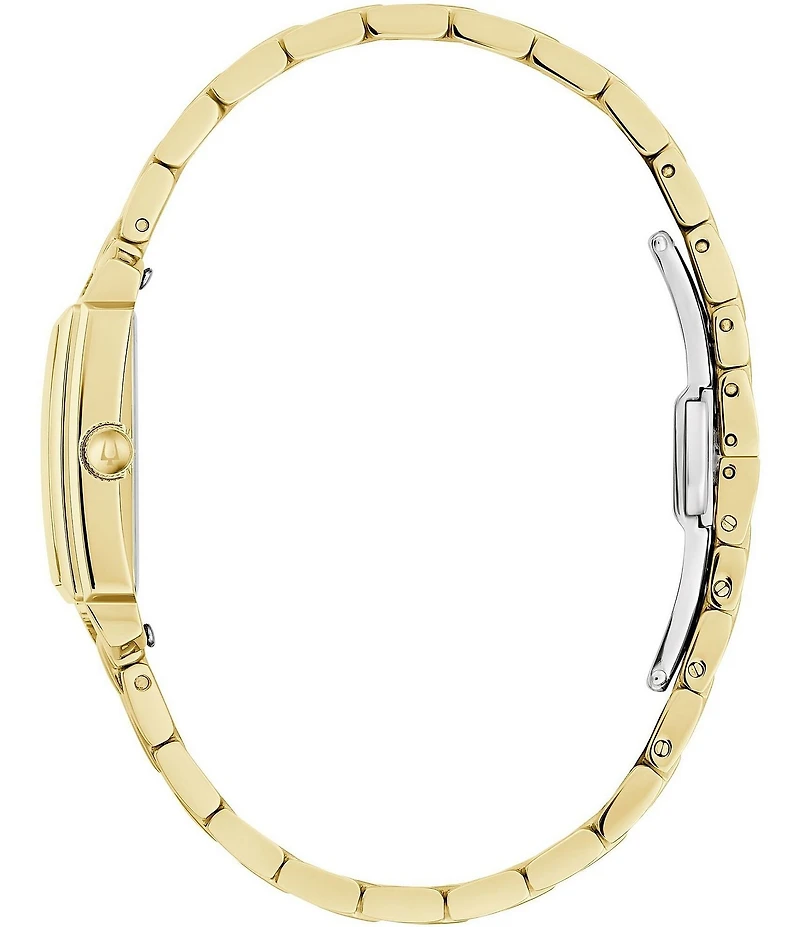 Bulova Women's Classic Two Hand Gold Tone Stainless Steel Bracelet Watch