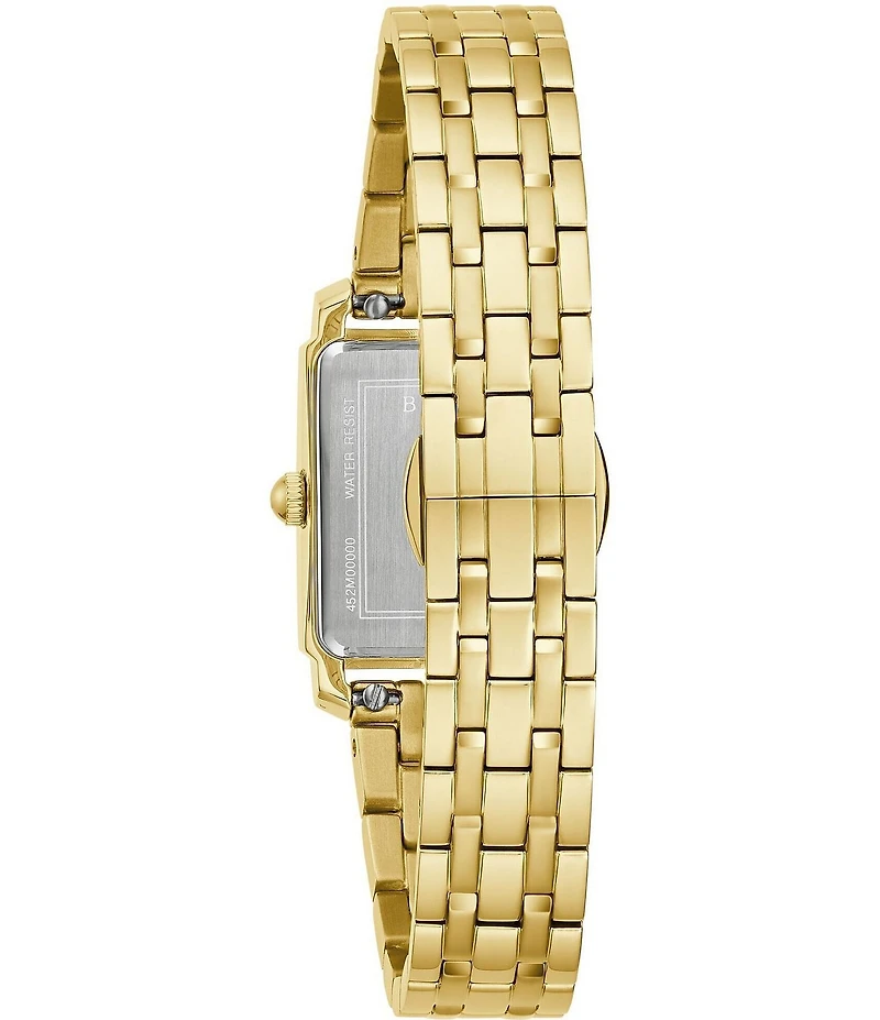 Bulova Women's Classic Two Hand Gold Tone Stainless Steel Bracelet Watch