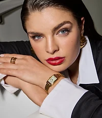 Bulova Women's Classic Two Hand Gold Tone Stainless Steel Bracelet Watch