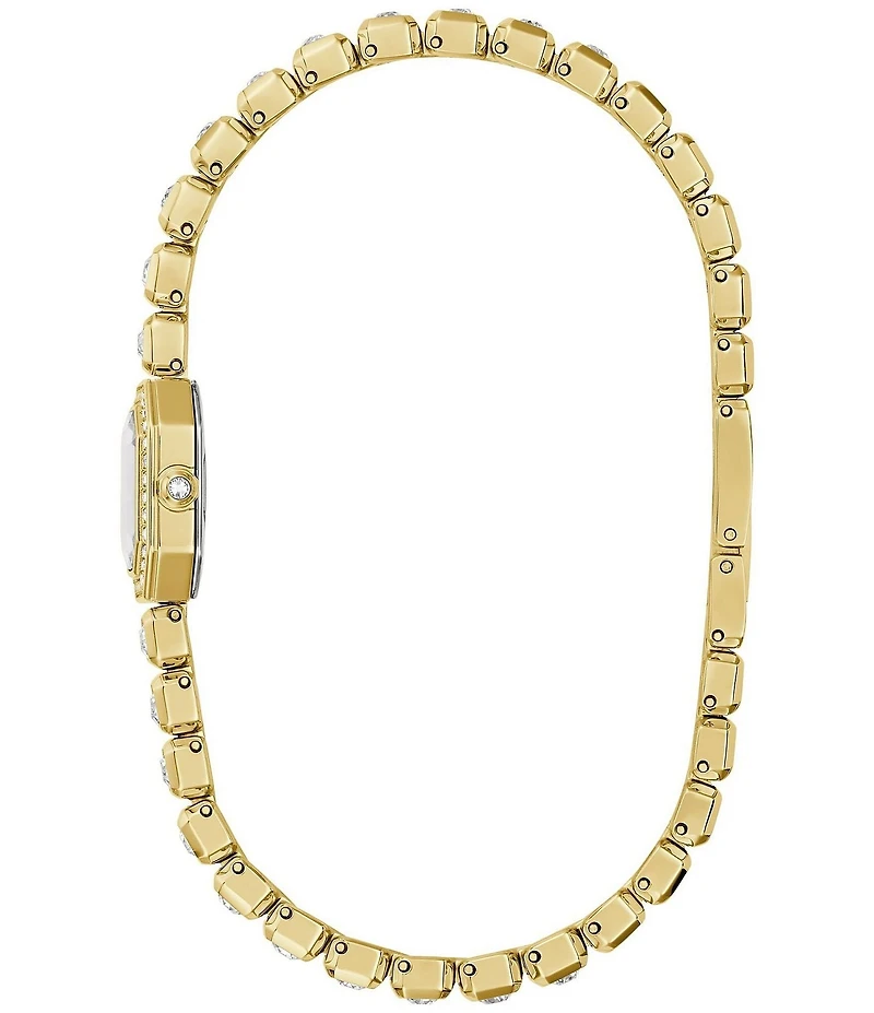 Bulova Women's Crystal Two Hand Gold Tone Stainless Steel Bracelet Watch