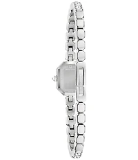 Bulova Women's Crystal Two Hand Stainless Steel Bracelet Watch
