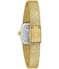 Bulova Women's Goddess Of Time Two Hand Stainless Steel Mesh Bracelet Watch