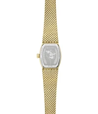 Bulova Women's Goddess Of Time Two Hand Stainless Steel Mesh Bracelet Watch