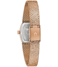 Bulova Women's Goddess Of Time Two Hand Stainless Steel Mesh Bracelet Watch