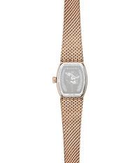 Bulova Women's Goddess Of Time Two Hand Stainless Steel Mesh Bracelet Watch